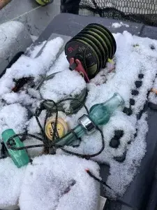 Winter Fishing on Bighorn River, Wyoming